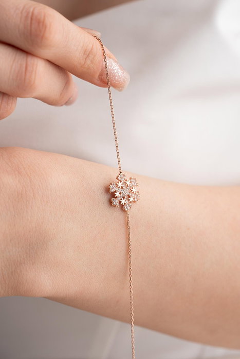 Heliophilia Silver Pulsera de Plata de Ley 925 con Oro Rosa y Circón Heliophilia Silver Pulsera de Plata de Ley 925 con Oro Rosa y Circón